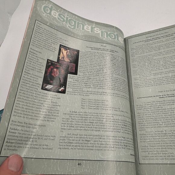 The Duelist, Issue 3, Fall 1994 (The Official Deckmaster Magazine) w Jyhad - Picture 7 of 12